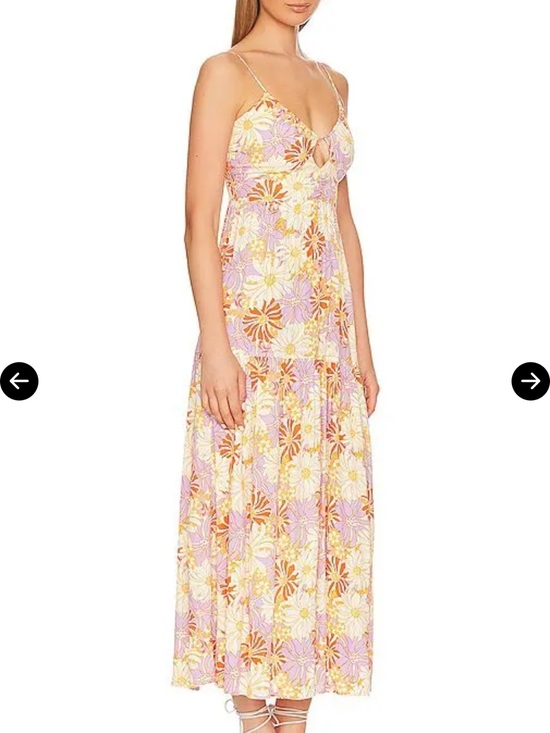 l*space Dresses & Skirts - L*Space Gemma Wavy Daisy Floral Print Midi Dress Size Small